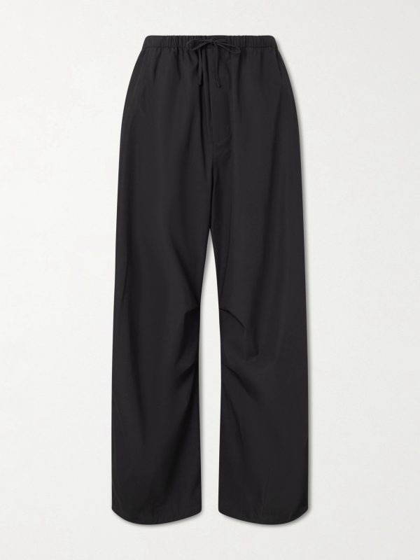 Cotton Wide-Leg Trousers Cotton Wide-Leg Trousers