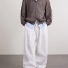 Cotton Wide-Leg Trousers - OU Cotton Wide-Leg Trousers - OU