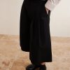 Cotton-Blend Wide-Leg Bermuda Shorts - CU