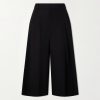 Cotton-Blend Wide-Leg Bermuda Shorts