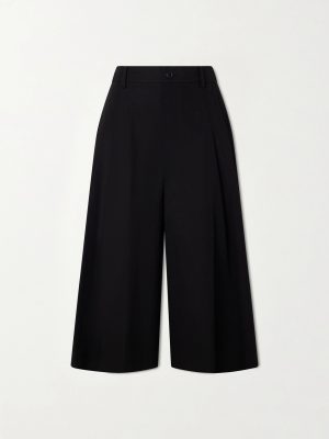 Cotton-Blend Wide-Leg Bermuda Shorts Cotton-Blend Wide-Leg Bermuda Shorts