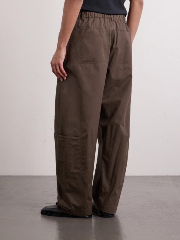 Cotton-Blend Wide-Leg Trousers - BK