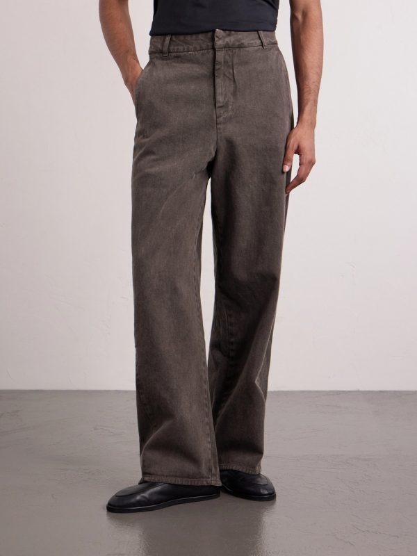 Garment Dyed Wide-Leg Jeans - FR Garment Dyed Wide-Leg Jeans - FR
