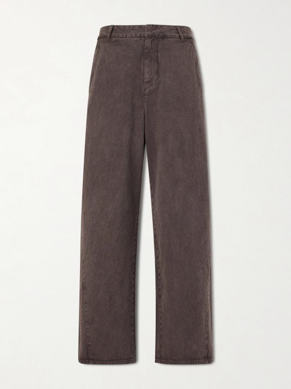 Garment Dyed Wide-Leg Jeans Garment Dyed Wide-Leg Jeans