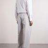 Drawstring Straight-Leg Woven Trousers - BK