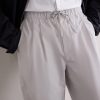 Drawstring Straight-Leg Woven Trousers - CU