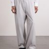 Drawstring Straight-Leg Woven Trousers - FR