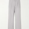 Drawstring Straight-Leg Woven Trousers