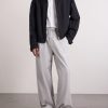 Drawstring Straight-Leg Woven Trousers - OU