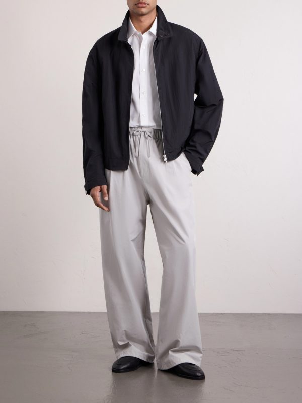 Drawstring Straight-Leg Woven Trousers - OU