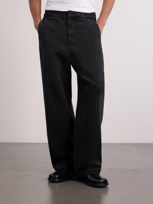 Cotton Wide-Leg Jeans - FR Cotton Wide-Leg Jeans - FR
