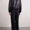 Leather Hooded Jacket - BK