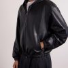 Leather Hooded Jacket - CU
