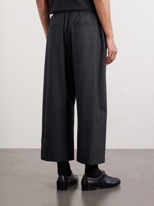 Straight-Leg Wool Trousers - BK Straight-Leg Wool Trousers - BK