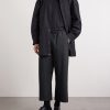 Straight-Leg Wool Trousers - OU Straight-Leg Wool Trousers - OU