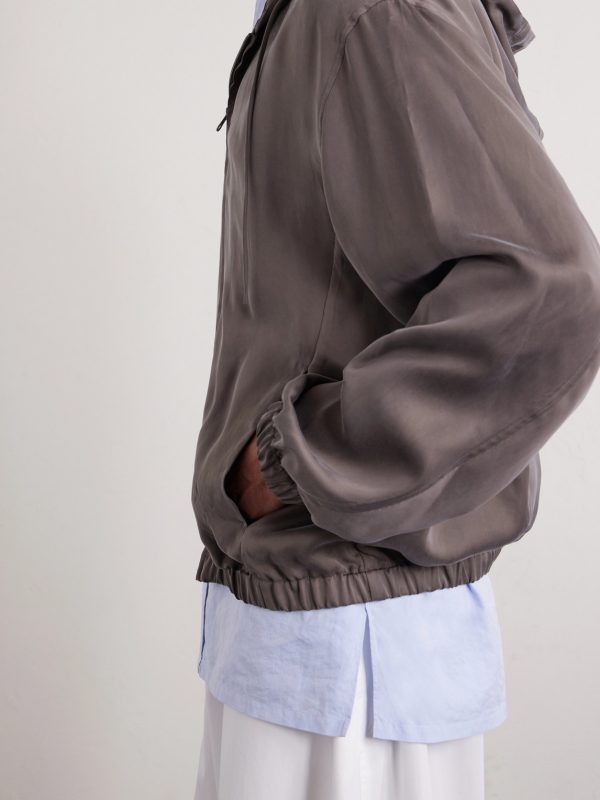 Satin Hooded Jacket - CU Satin Hooded Jacket - CU