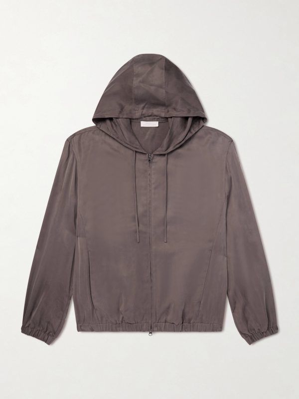 Satin Hooded Jacket Satin Hooded Jacket