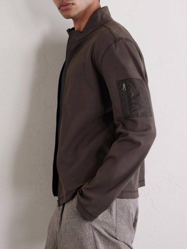 Cotton Zip-Up Sweater - CU