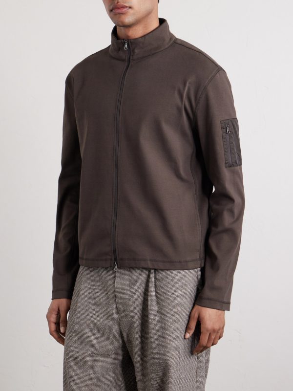 Cotton Zip-Up Sweater - FR