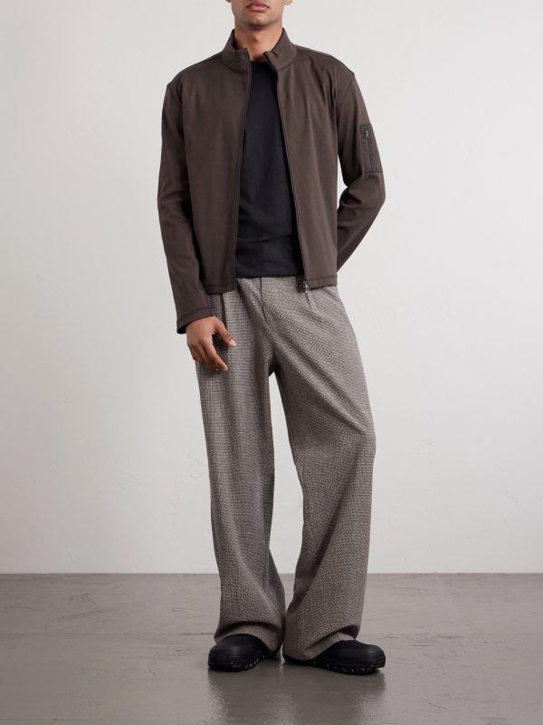 Cotton Zip-Up Sweater - OU