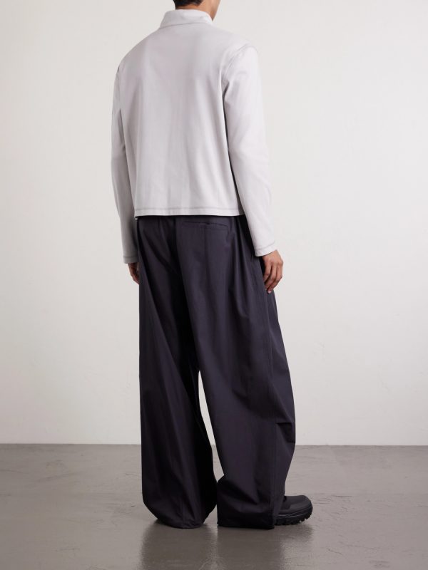 Cotton Zip-Up Sweater - BK Cotton Zip-Up Sweater - BK