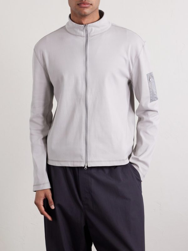 Cotton Zip-Up Sweater - FR Cotton Zip-Up Sweater - FR