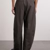 Barrel-Leg Cotton Trousers - BK