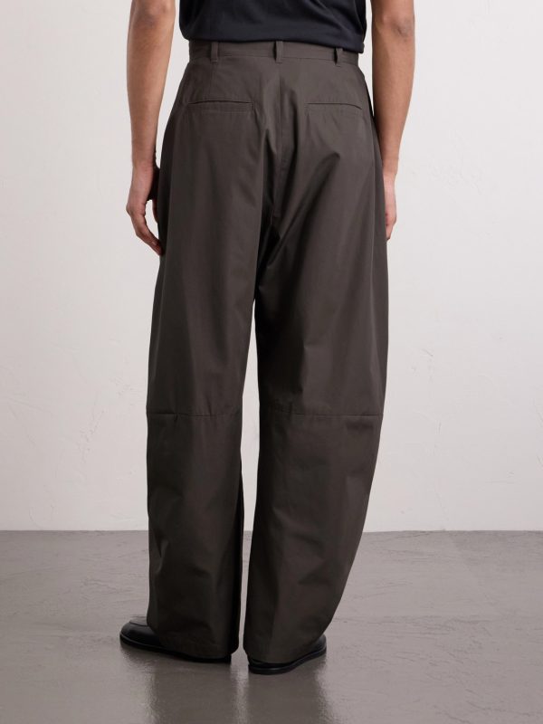 Barrel-Leg Cotton Trousers - BK