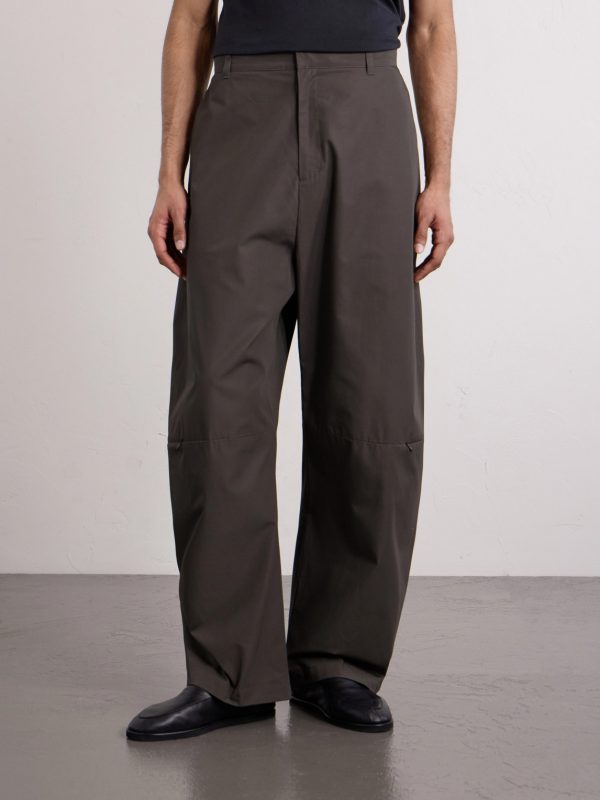 Barrel-Leg Cotton Trousers - FR