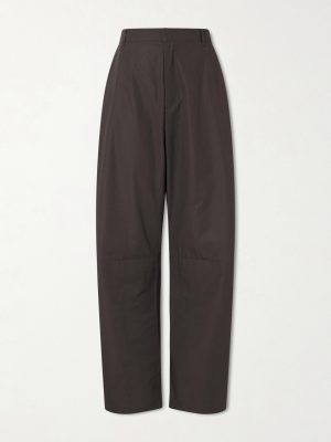 Barrel-Leg Cotton Trousers Barrel-Leg Cotton Trousers