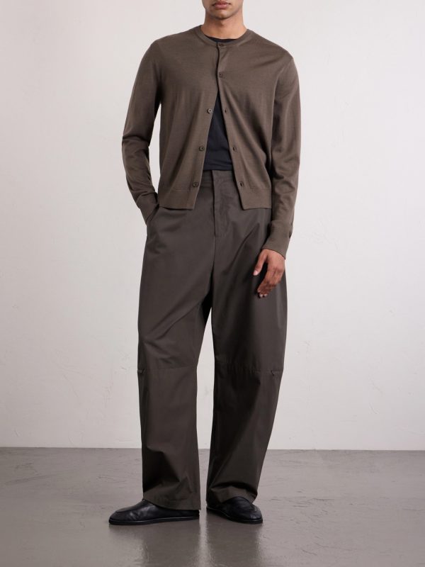 Barrel-Leg Cotton Trousers - OU