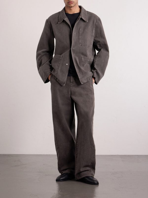 Garment-Dyed Denim Jacket - OU Garment-Dyed Denim Jacket - OU