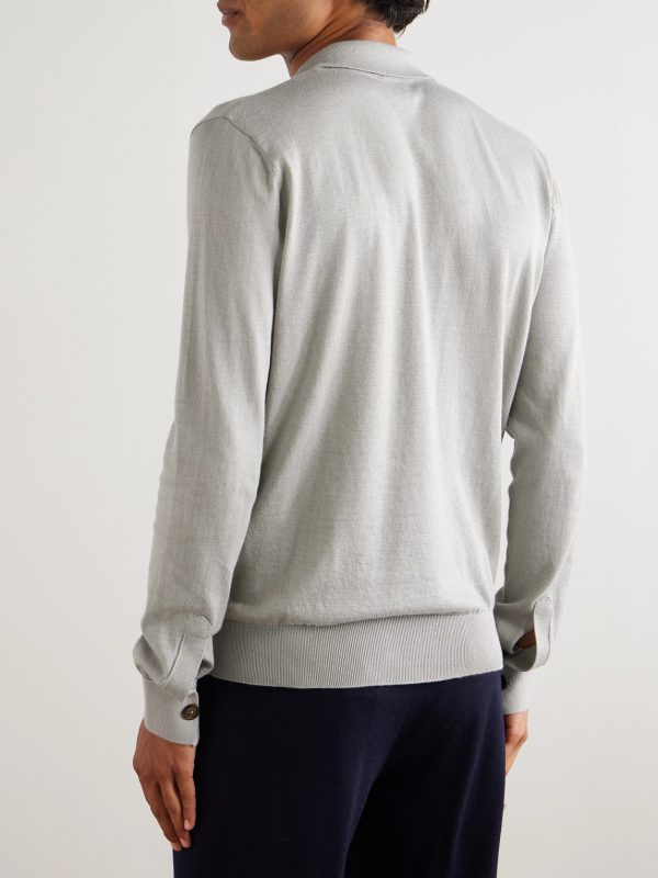 Slim-Fit Cotton and Cashmere-Blend Polo Shirt - BK