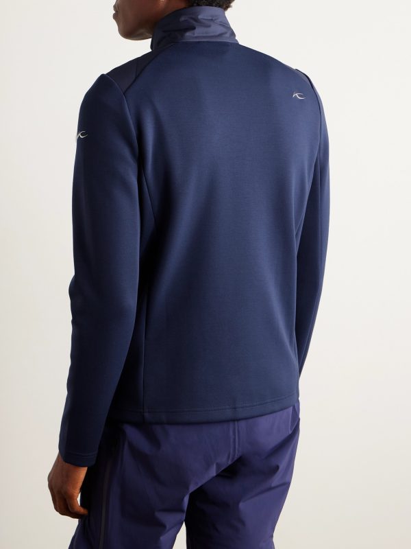 Formula Quilted Shell-Trimmed Tech-Jersey Jacket - BK Formula Quilted Shell-Trimmed Tech-Jersey Jacket - BK