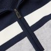 Striped Merino Wool Half-Zip Sweater - CU Striped Merino Wool Half-Zip Sweater - CU