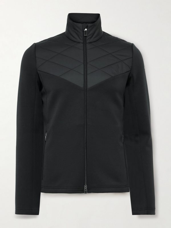 Formula Quilted Shell-Trimmed Tech-Jersey Jacket