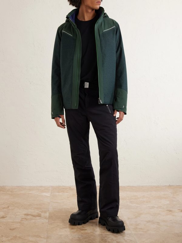 Frostline Padded Shell-Trimmed Wool Hooded Down Jacket - OU Frostline Padded Shell-Trimmed Wool Hooded Down Jacket - OU