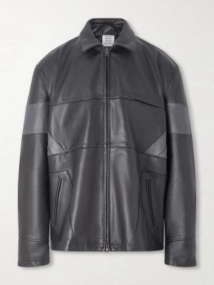 Cut-Up Oversized Patchwork Leather Jacket Cut-Up Oversized Patchwork Leather Jacket