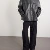 Cut-Up Oversized Patchwork Leather Jacket - OU Cut-Up Oversized Patchwork Leather Jacket - OU