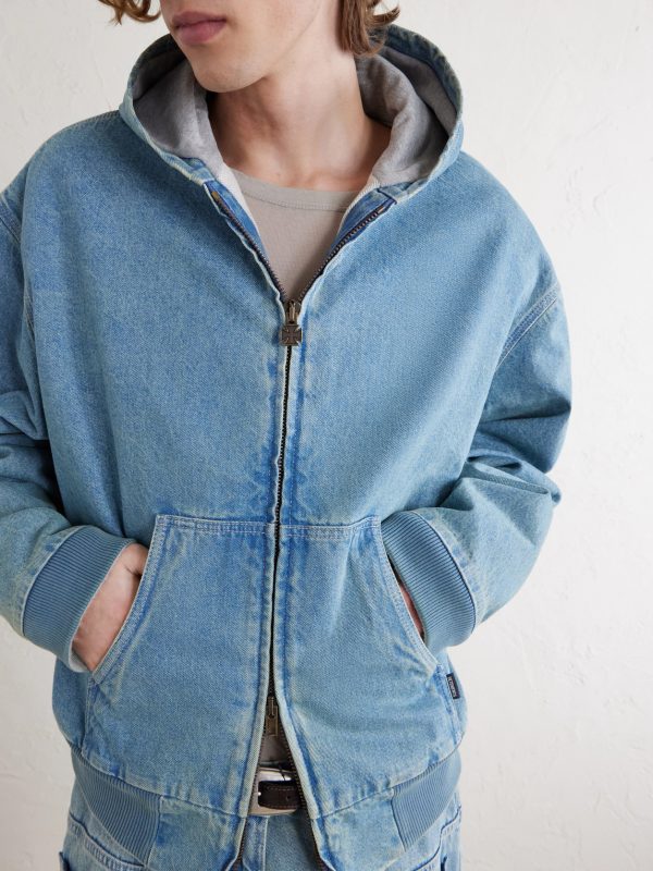 Hooded Denim Jacket - CU