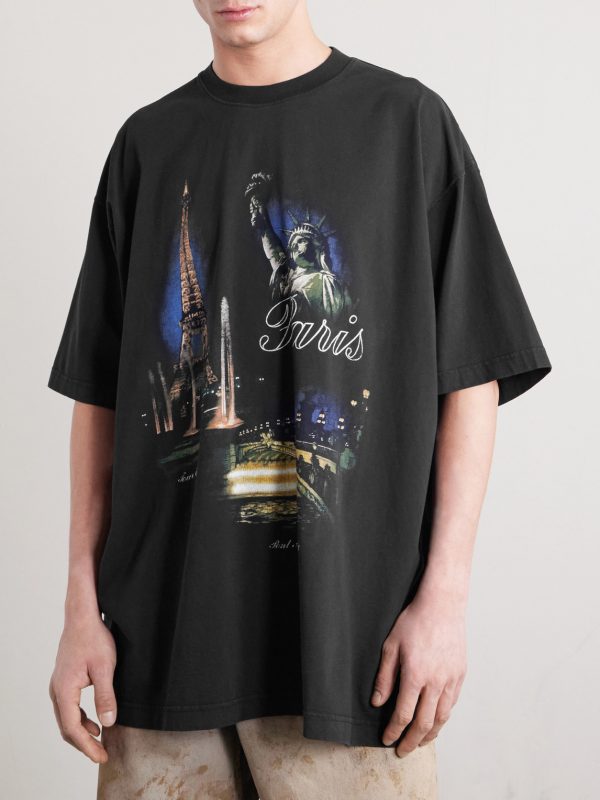 Paris Tourist Printed Cotton-Jersey T-Shirt - FR Paris Tourist Printed Cotton-Jersey T-Shirt - FR