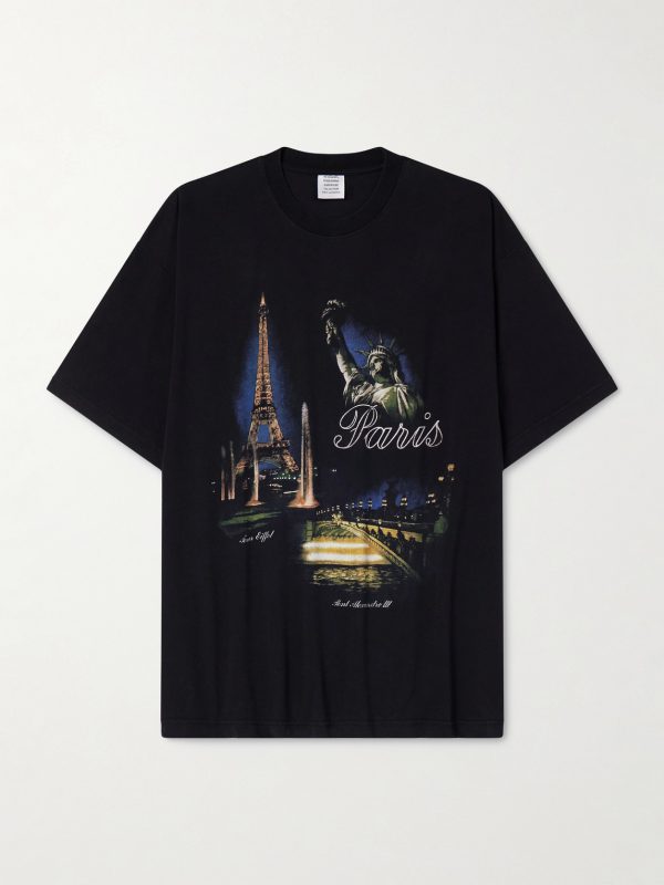 Paris Tourist Printed Cotton-Jersey T-Shirt Paris Tourist Printed Cotton-Jersey T-Shirt