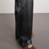 Straight-Leg Leather Trousers - E1