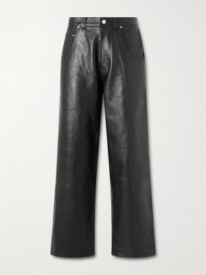 Straight-Leg Leather Trousers Straight-Leg Leather Trousers