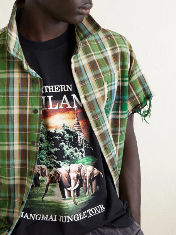 Thailand Tourist Oversized Cotton-Jersey T-Shirt - CU