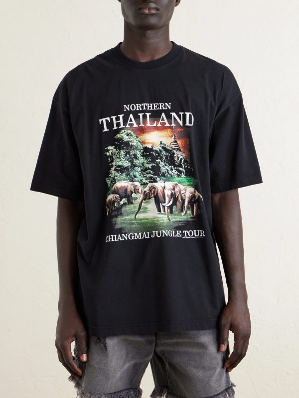 Thailand Tourist Oversized Cotton-Jersey T-Shirt - FR