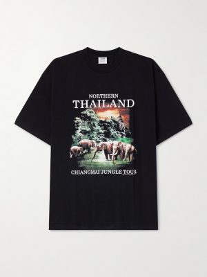 Thailand Tourist Oversized Cotton-Jersey T-Shirt Thailand Tourist Oversized Cotton-Jersey T-Shirt