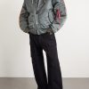 Padded Shell and Cotton-Blend Jersey Hooded Jacket - OU Padded Shell and Cotton-Blend Jersey Hooded Jacket - OU