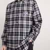 Leather-Appliquéd Checked Cotton-Flannel Shirt - FR Leather-Appliquéd Checked Cotton-Flannel Shirt - FR