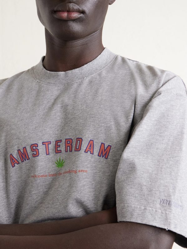 Amsterdam Printed Cotton-Jersey T-Shirt - CU Amsterdam Printed Cotton-Jersey T-Shirt - CU